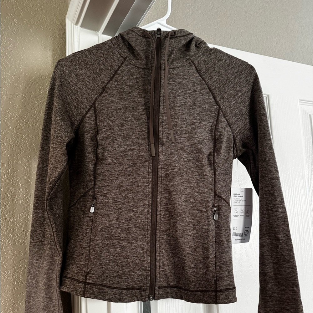 Athleta SoftLuxe Crop Hoodie S/T